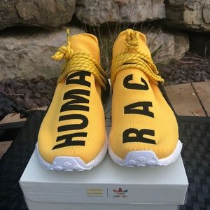 adidas human race yellow